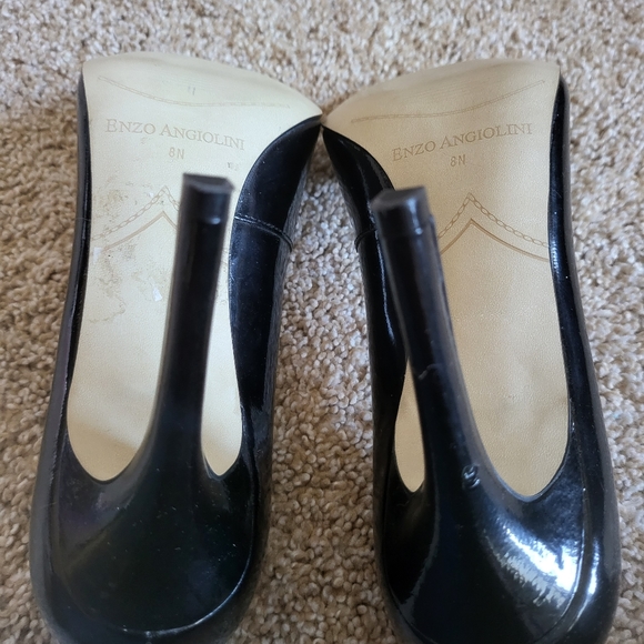 🌻SALE🌻 GUC ENZO ANGIOLINI GENUINE PATENT LEATHER HEELS - Picture 6 of 11